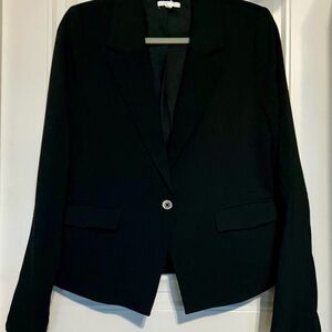 Maurices Black Single-Button Notched Lapel Blazer